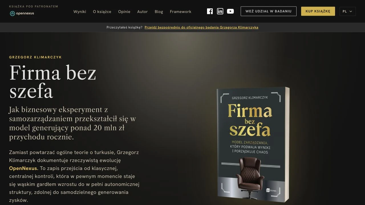 Zrzut strony głównej firmabezszefa.pl